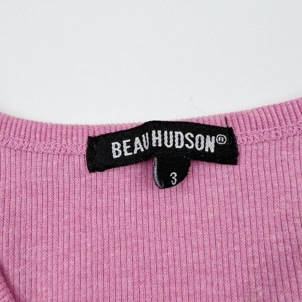 Beau Hudson Pink Ribbed Cardigan - Picture 4 of 6